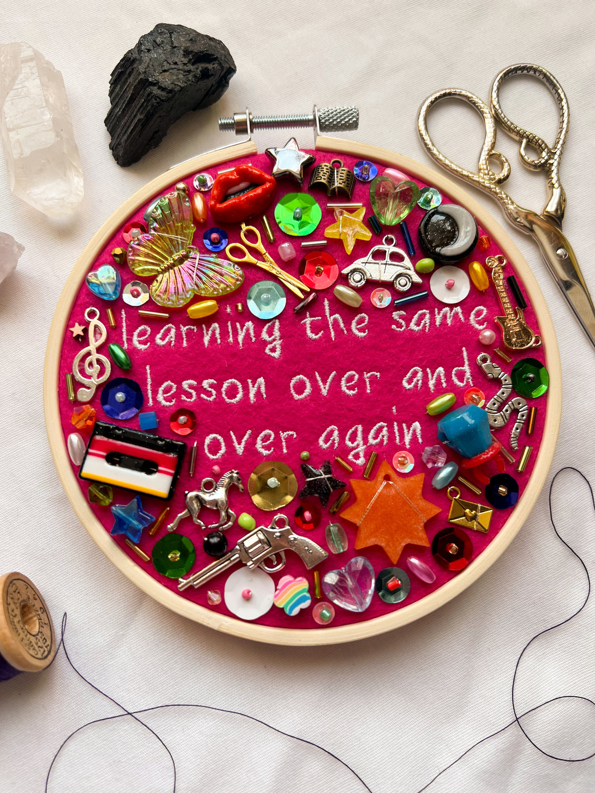 LOST WEEKEND phoebe bridgers charm embroidery