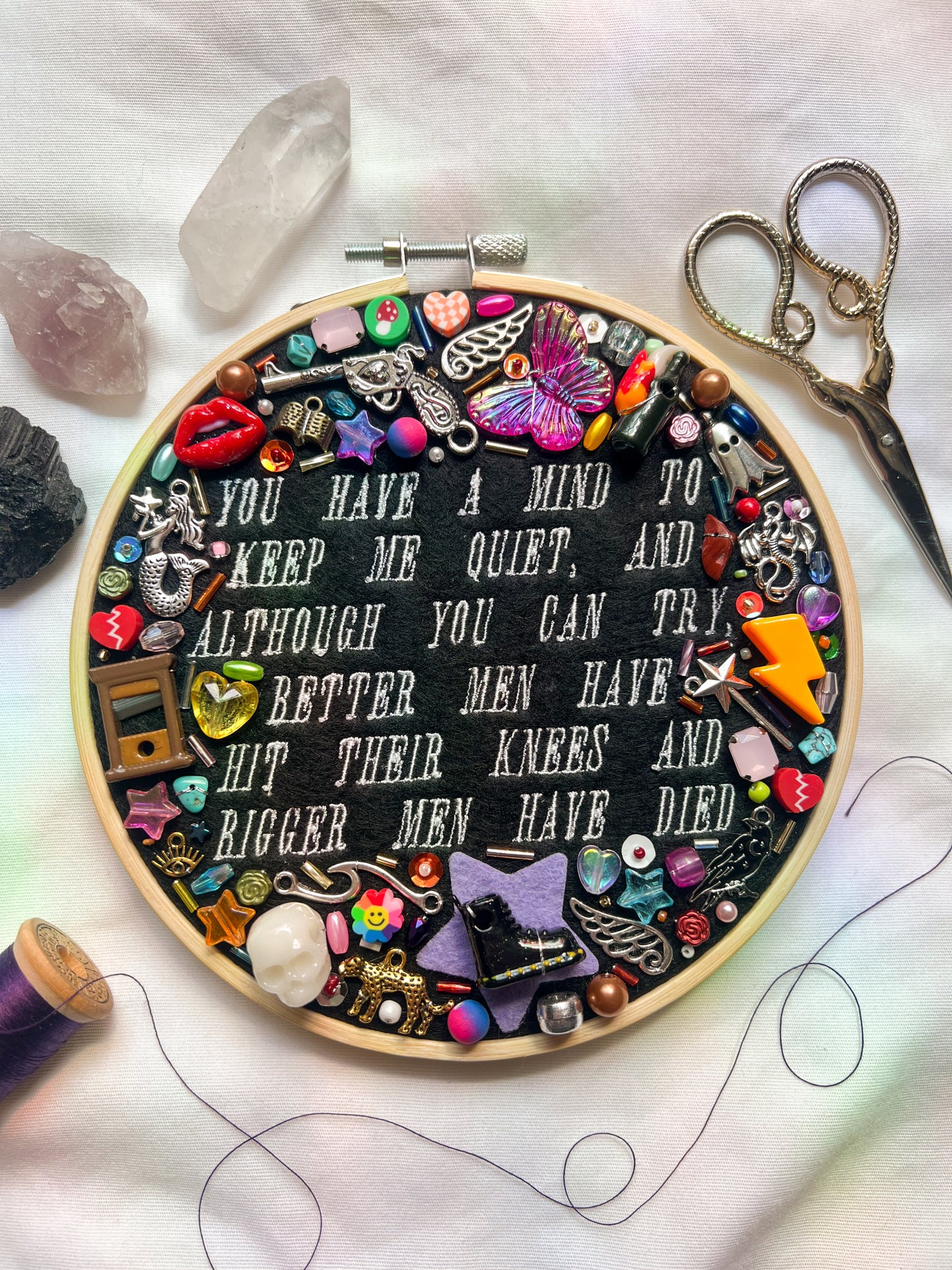 RAISE HELL brandi carlile charm embroidery