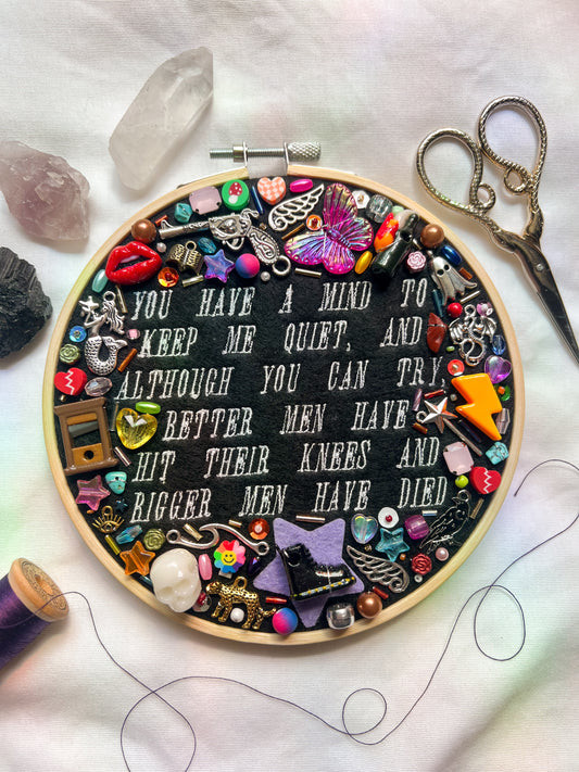 RAISE HELL brandi carlile charm embroidery