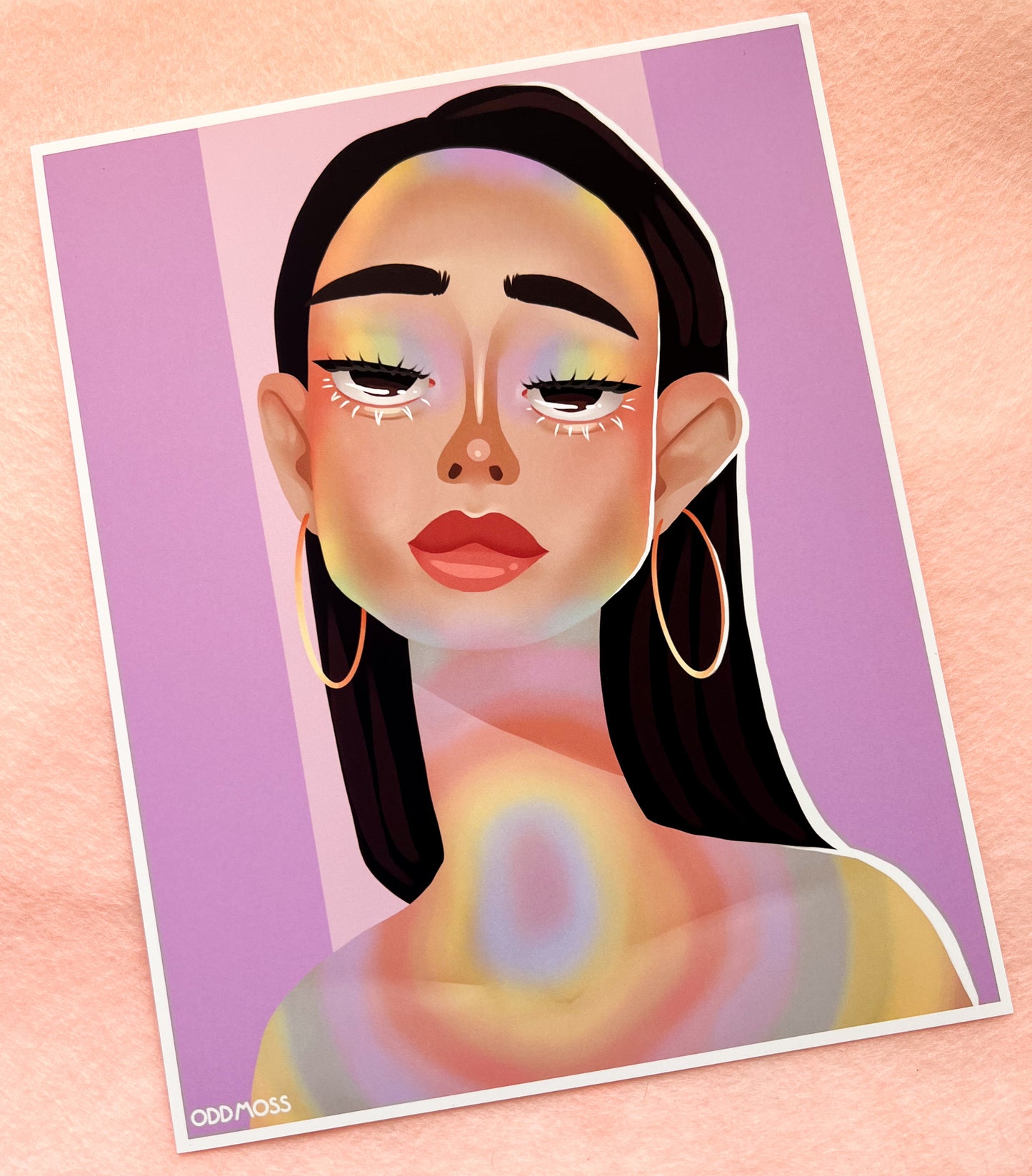 rainbow glow print - odd moss studio