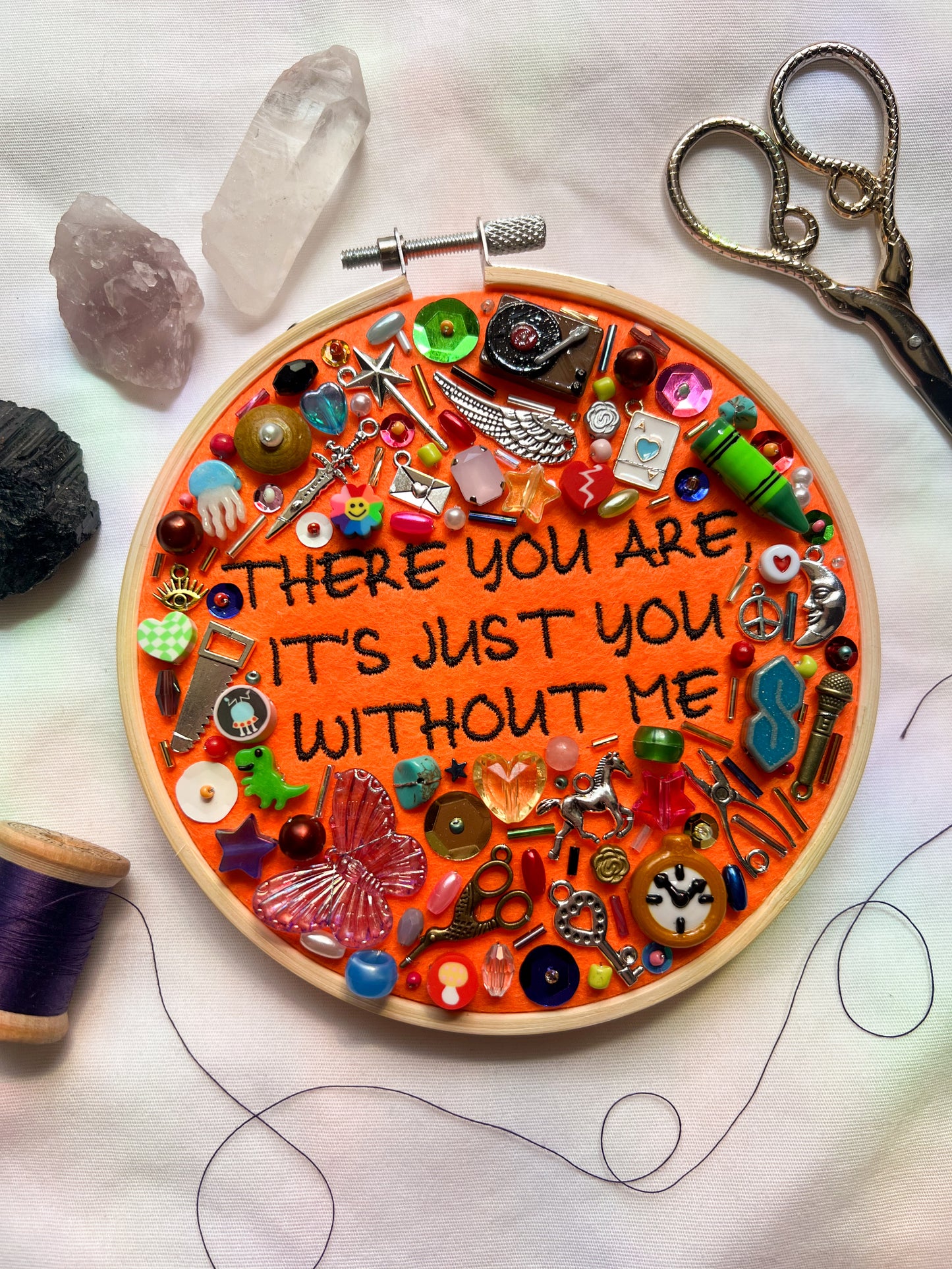 YOU WITHOUT ME brandi carlile charm embroidery