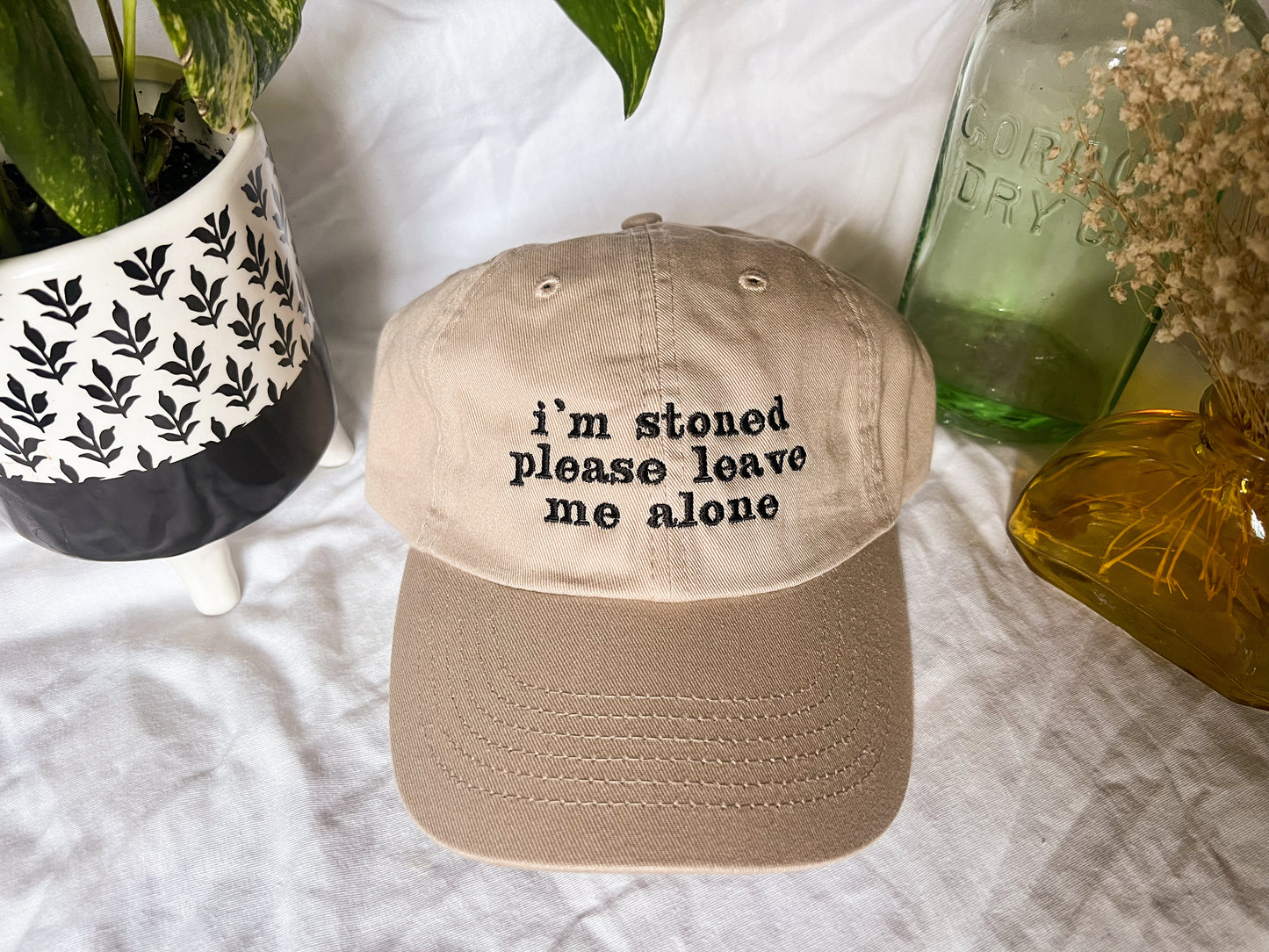 i'm stoned please leave me alone cap (PREORDER)