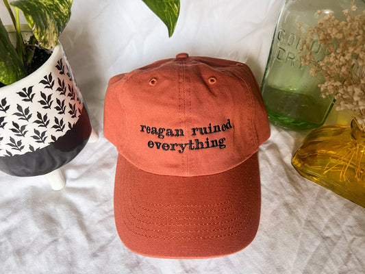 reagan ruined everything cap (PREORDER)