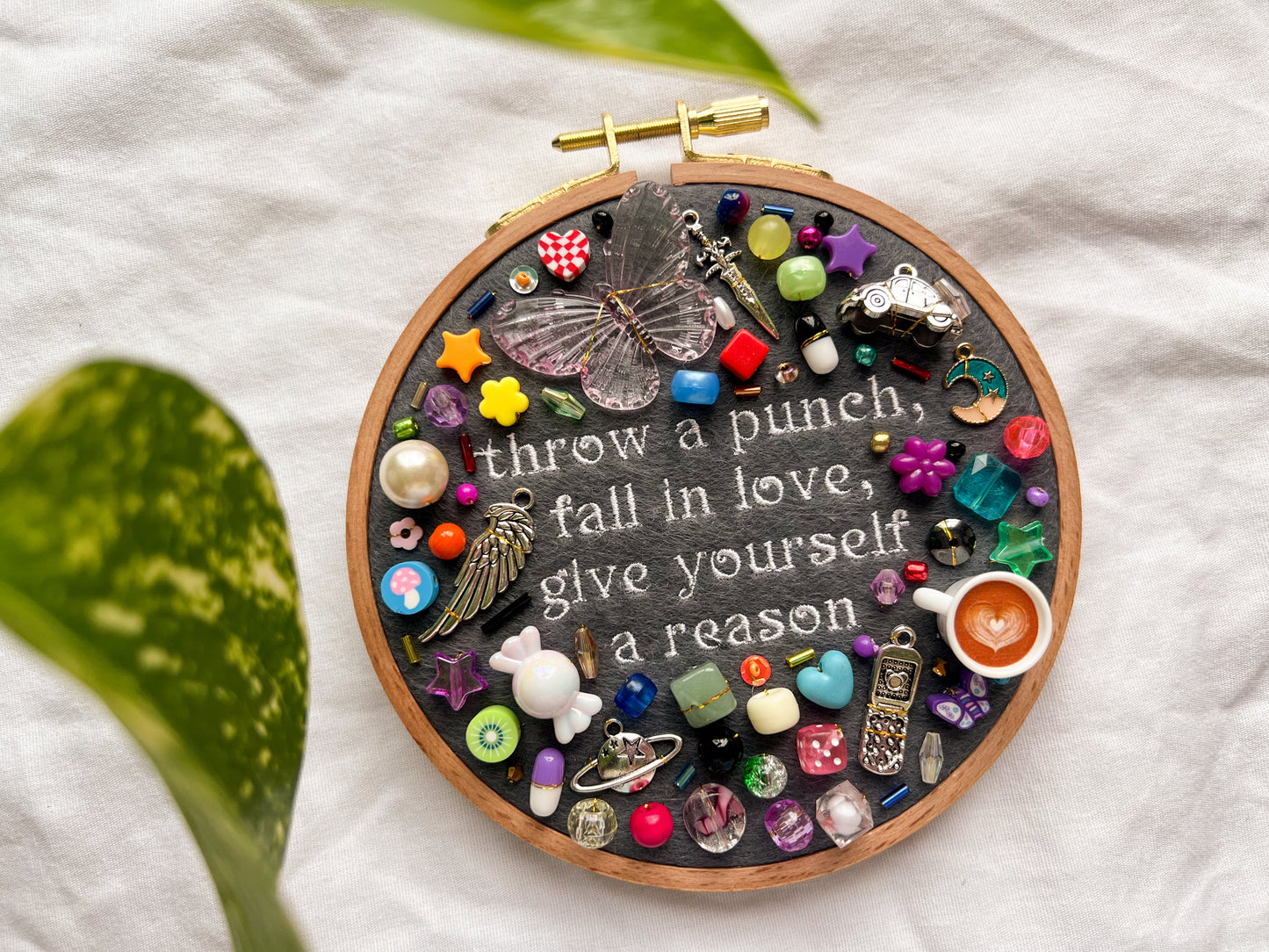 CALL YOUR MOM noah kahan charm embroidery