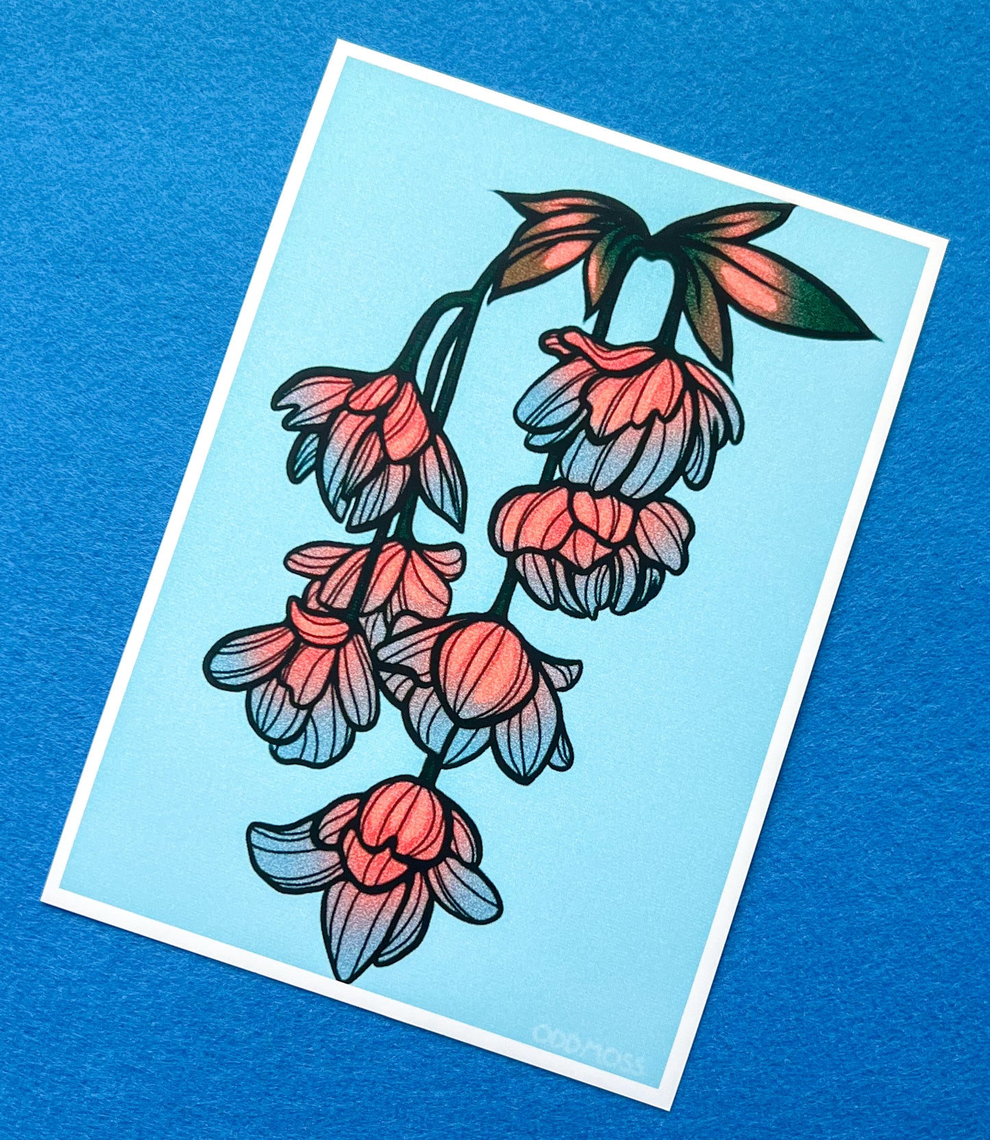vining flowers print - odd moss studio