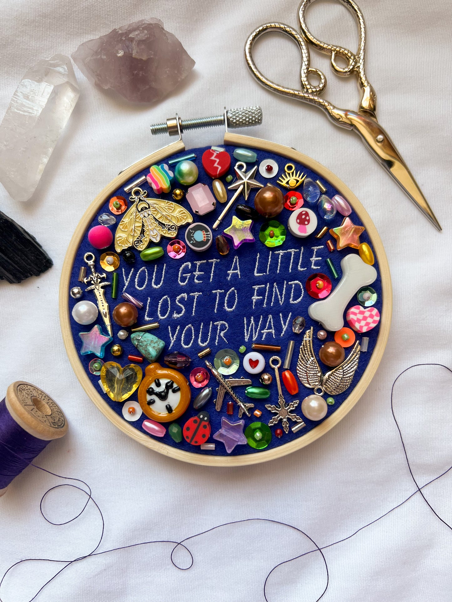 A WAR WITH TIME brandi carlile charm embroidery