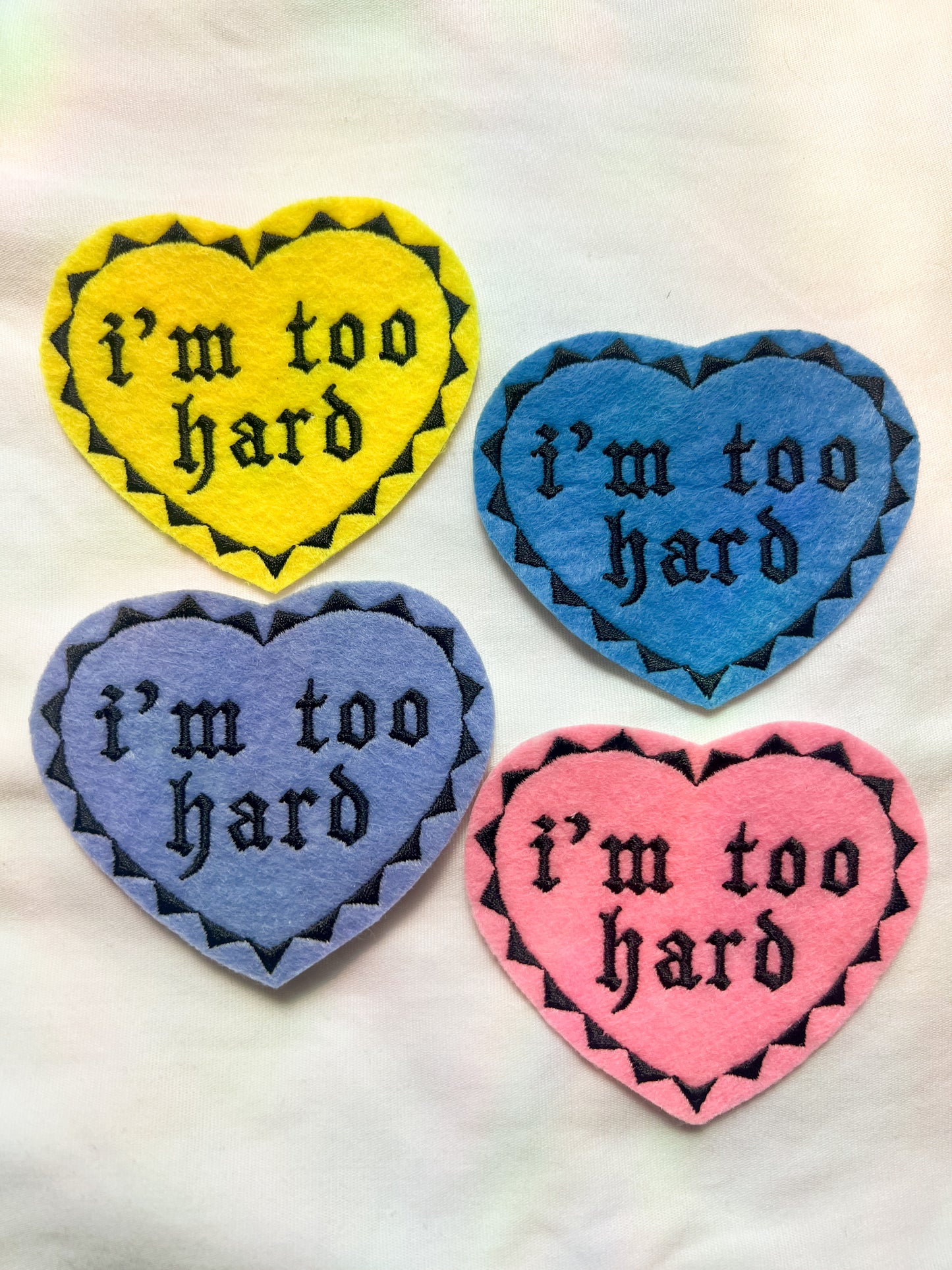 i'm too hard hayley williams MYSTERY COLOR iron-on patch