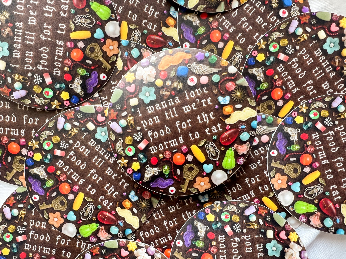 noah kahan everywhere everything charm stickers
