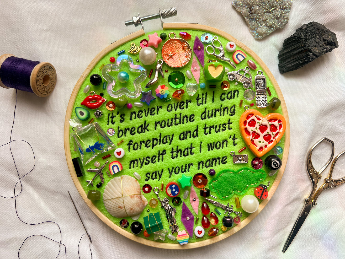 THE SUBWAY chappell roan charm embroidery (break routine during foreplay)