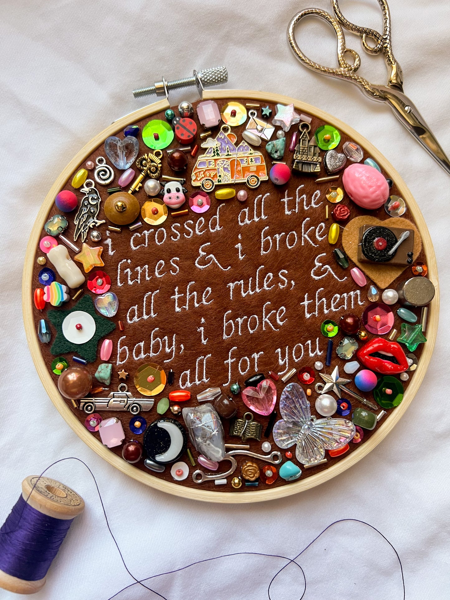 THE STORY brandi carlile charm embroidery