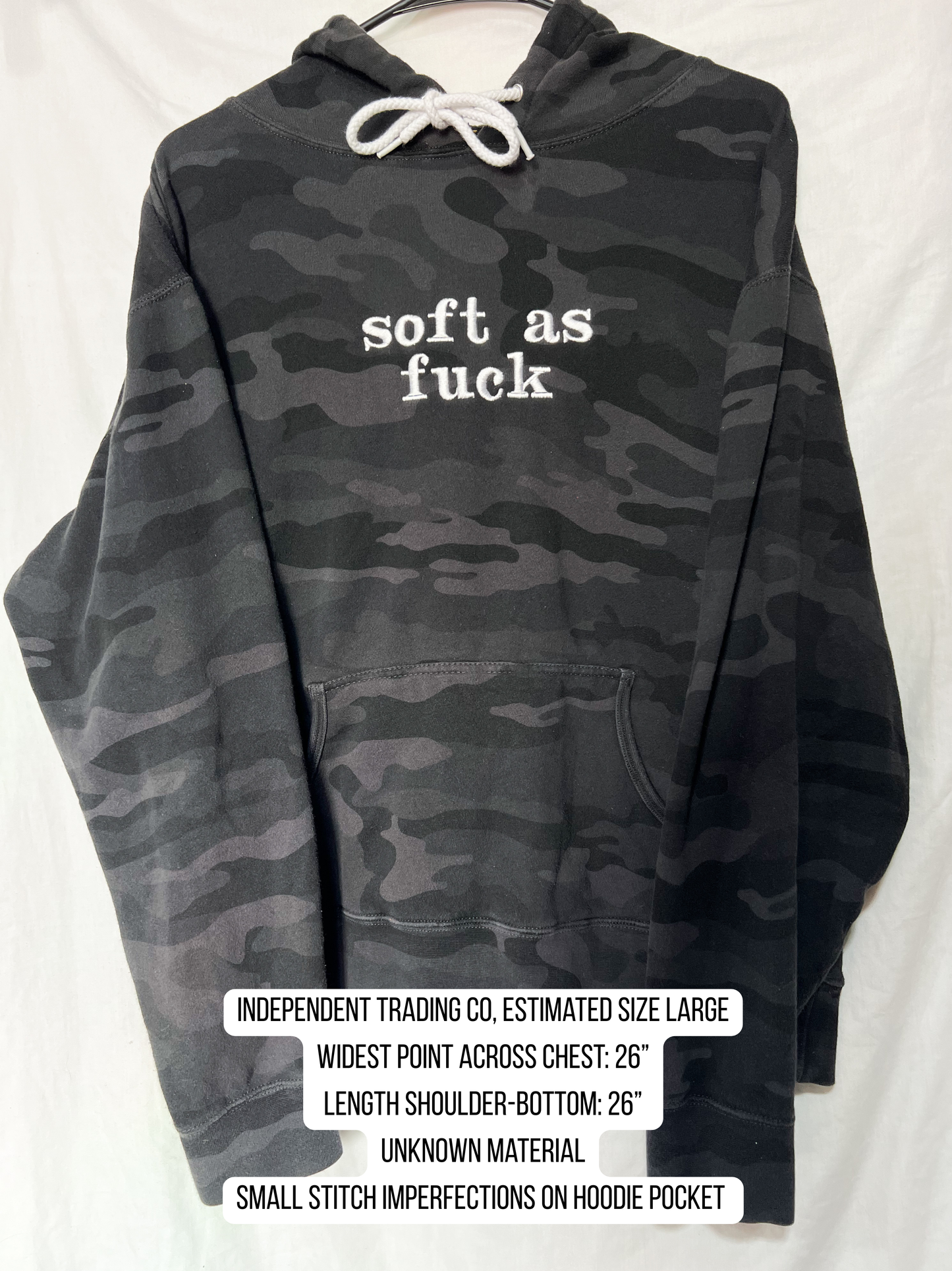 soft as fuck embroidered shirt