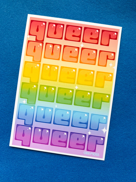 queer rainbow print - odd moss studio