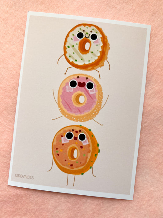 triple bagel print - odd moss studio
