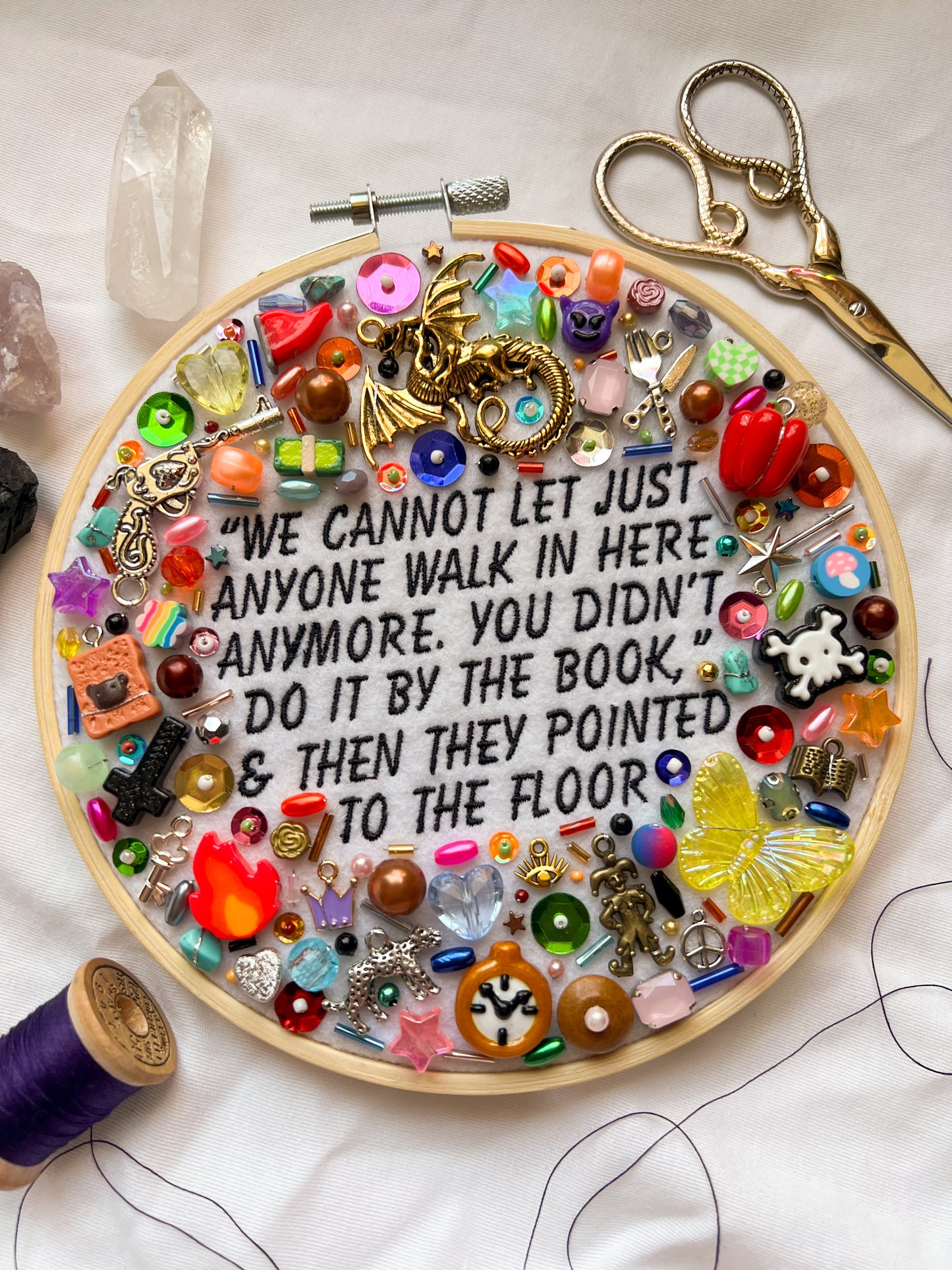SINNERS, SAINTS, AND FOOLS brandi carlile charm embroidery