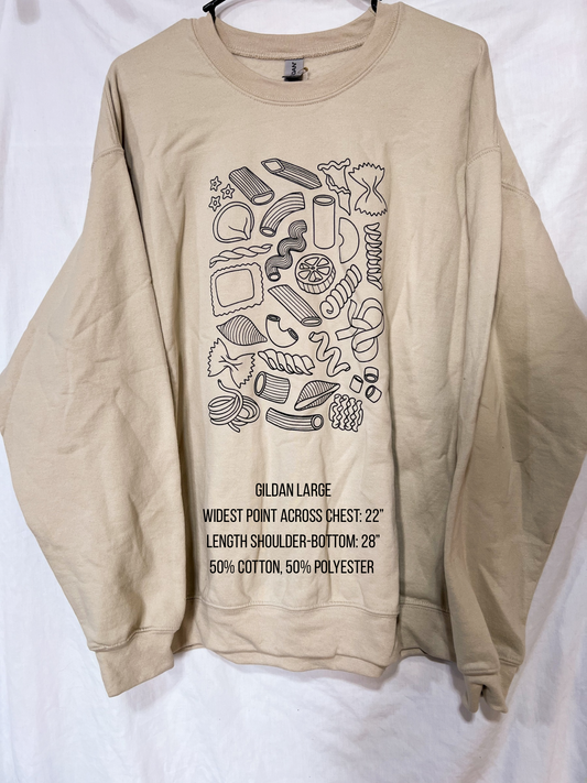 pasta screen-print shirt