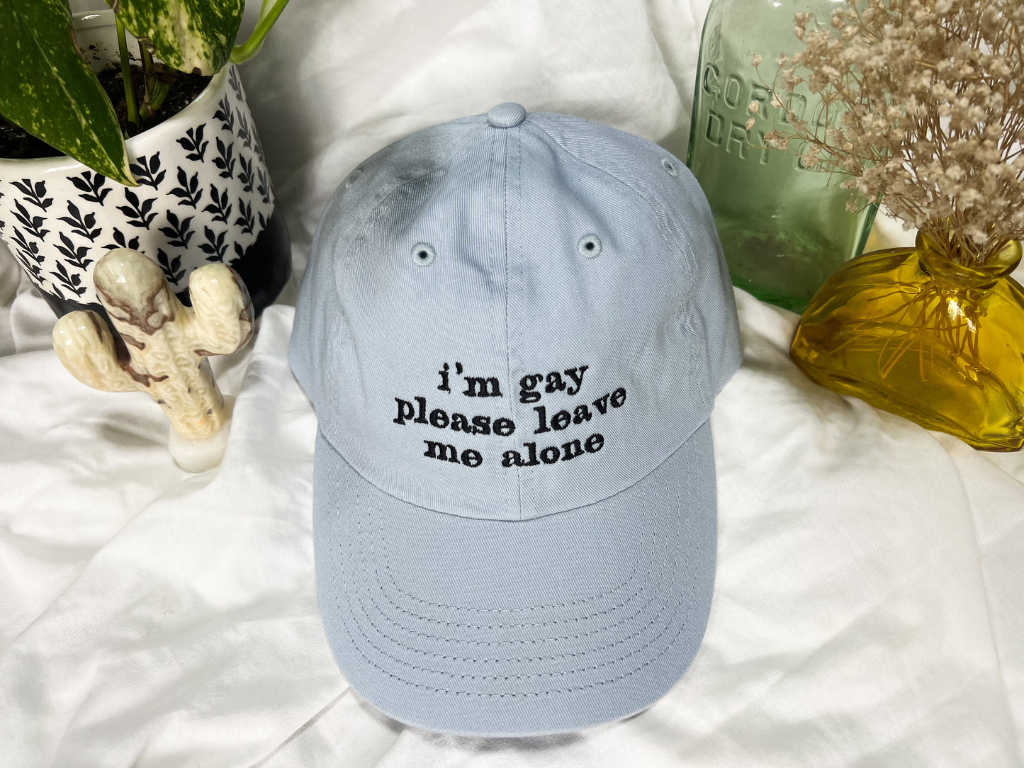 i'm gay please leave me alone cap (PREORDER)