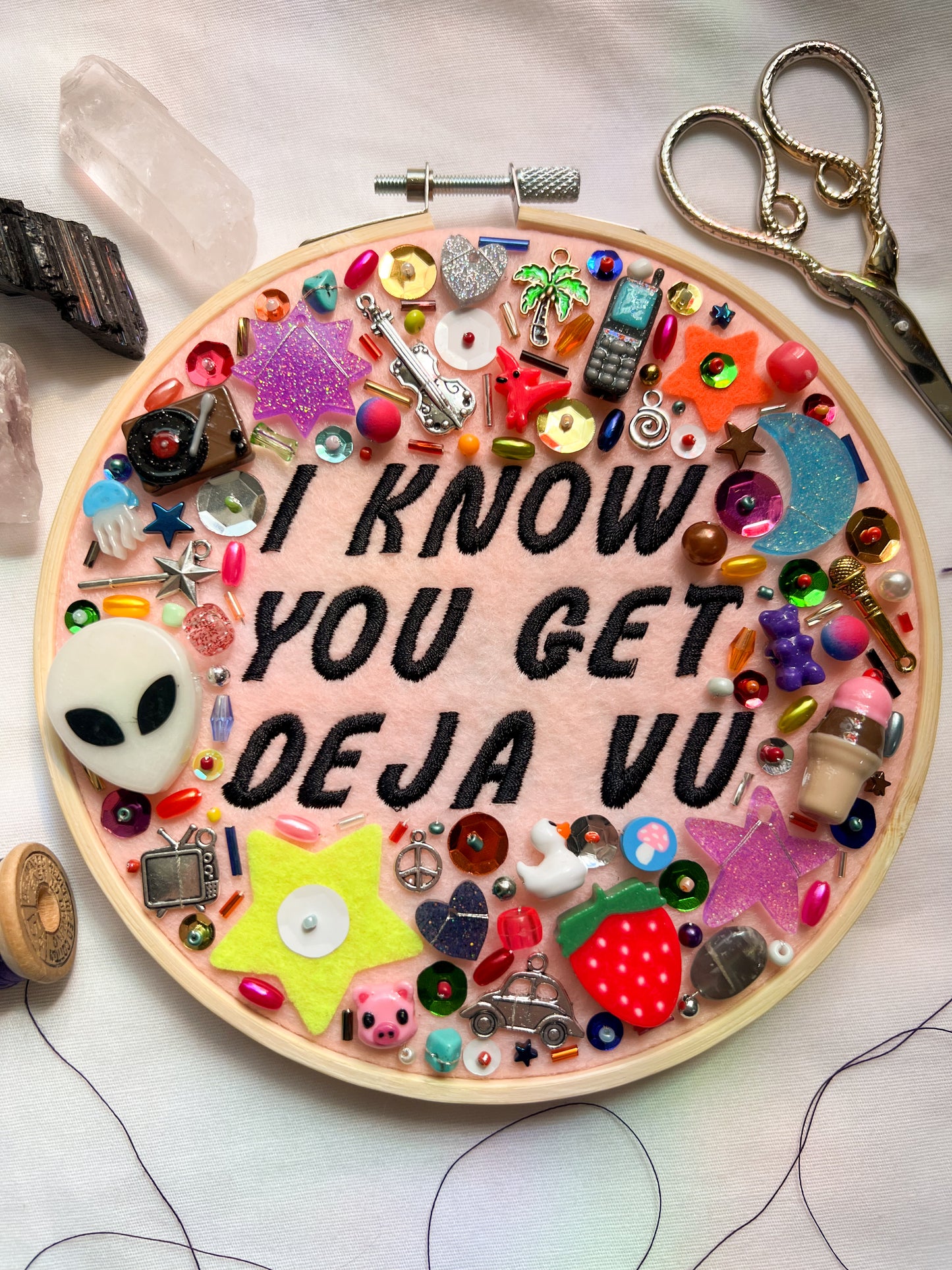 DEJA VU olivia rodrigo charm embroidery