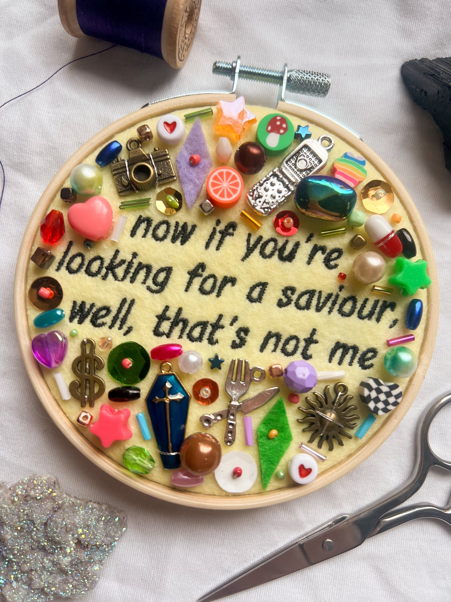 THE PATH lorde charm embroidery