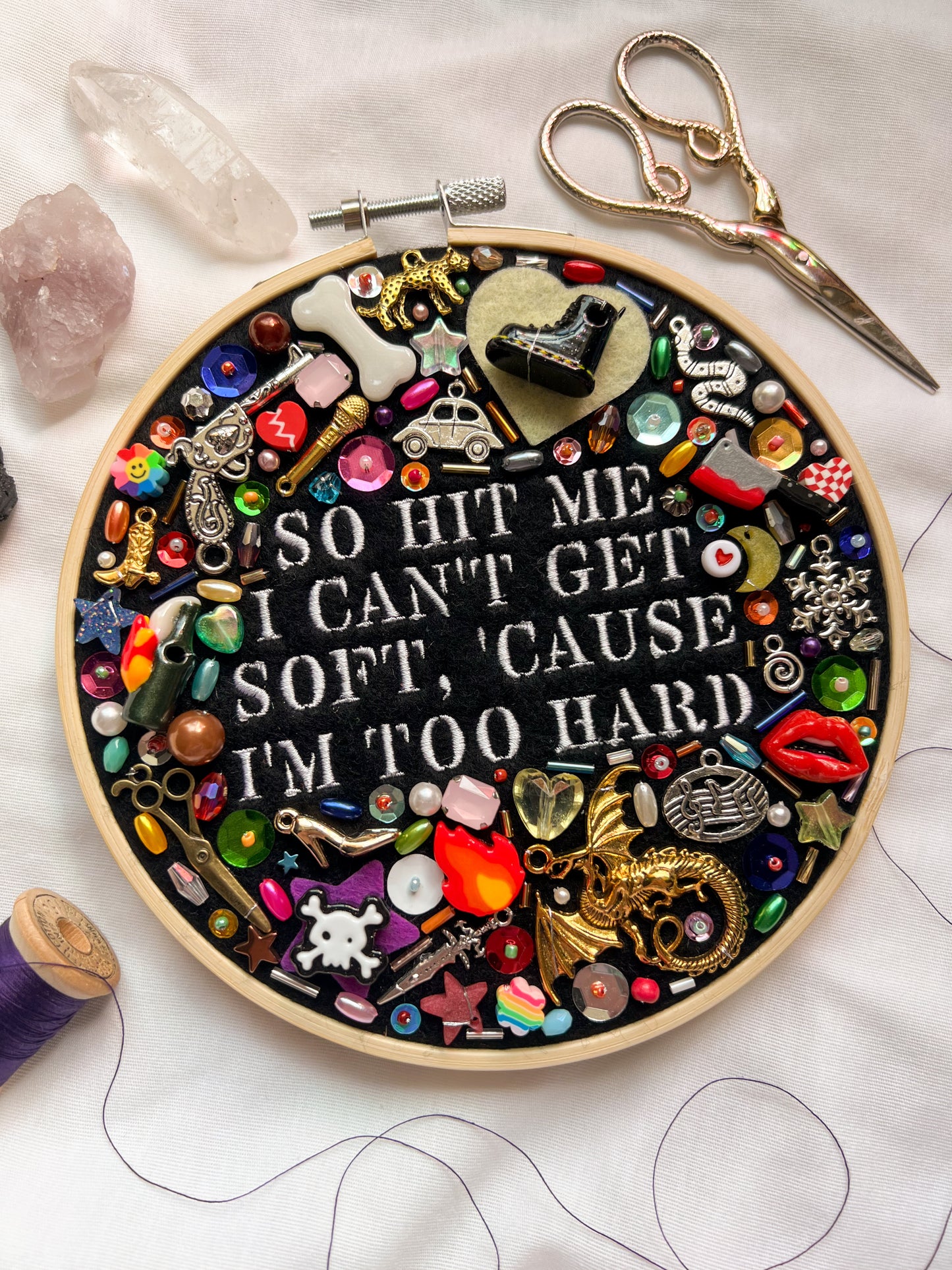 HARD hayley williams charm embroidery