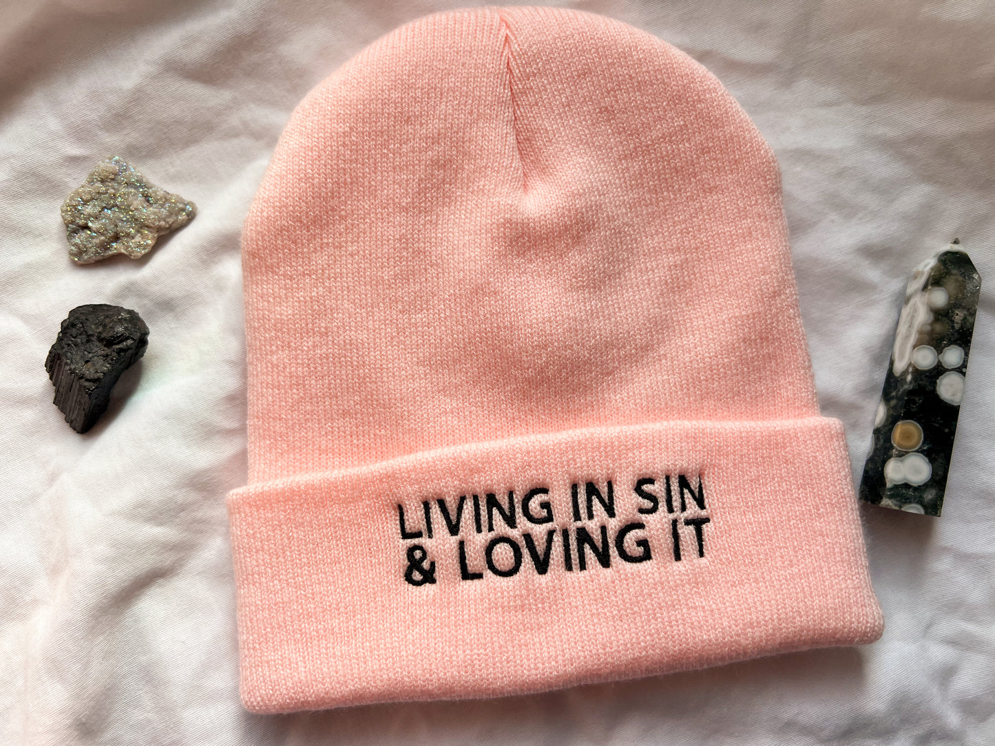 living in sin & loving it beanie