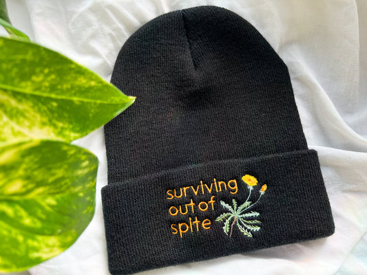 surviving out of spite beanie (preorder)
