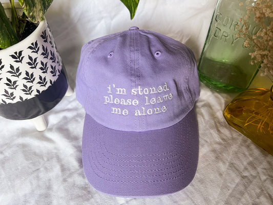 i'm stoned please leave me alone cap (PREORDER)