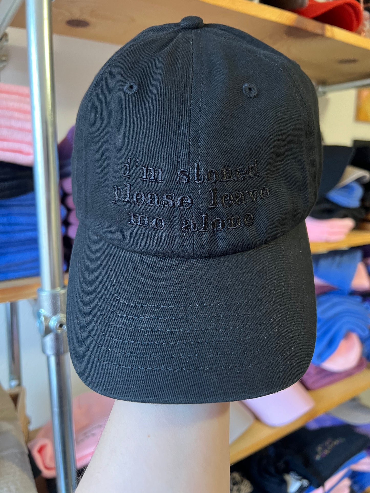 i'm stoned please leave me alone cap (PREORDER)