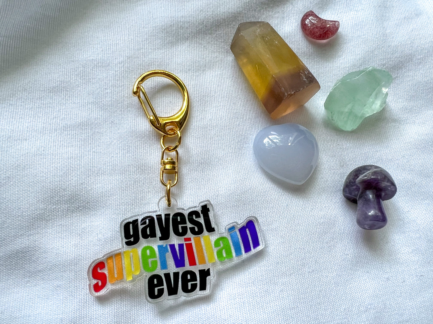 gayest supervillain ever keychains