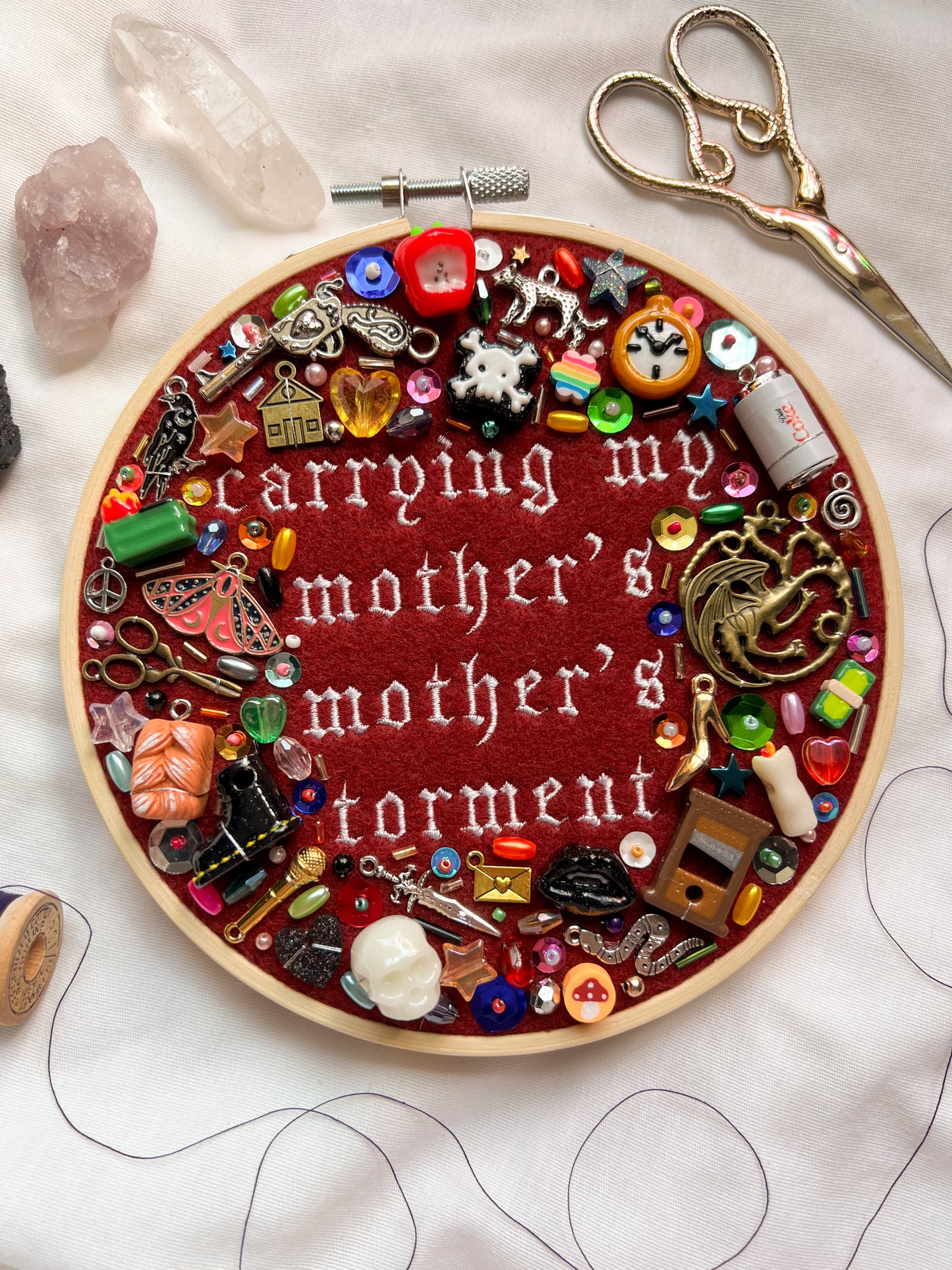 KILL ME hayley williams charm embroidery