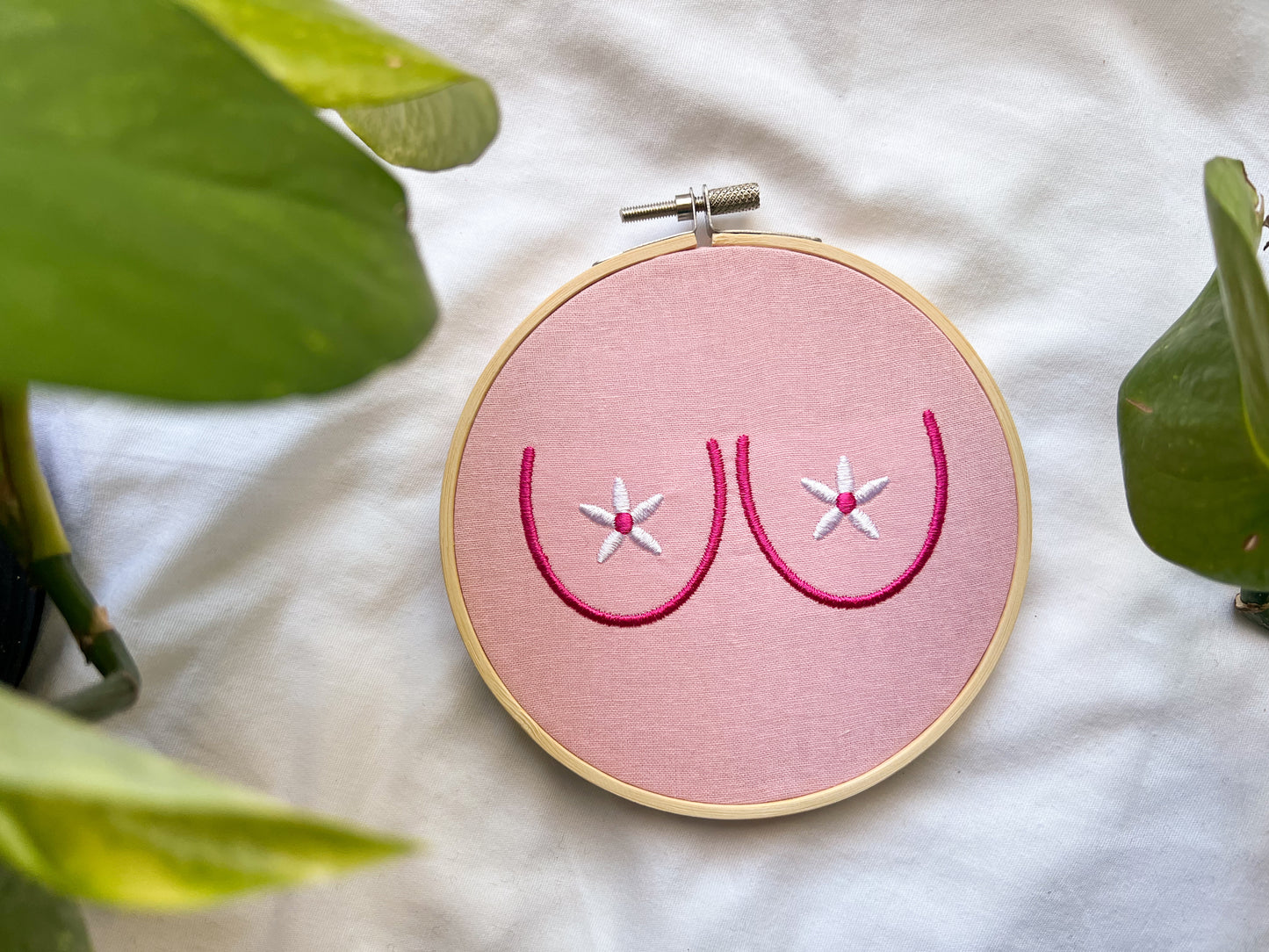 floral boobies embroidery
