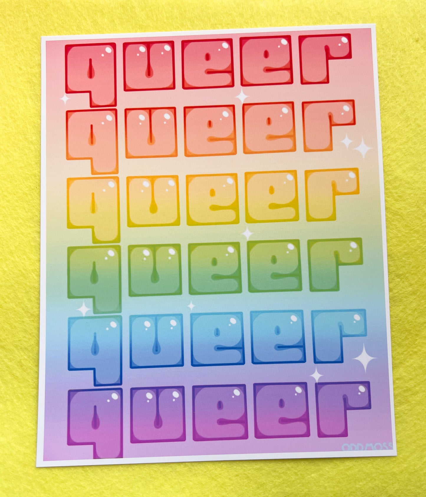 queer rainbow print - odd moss studio