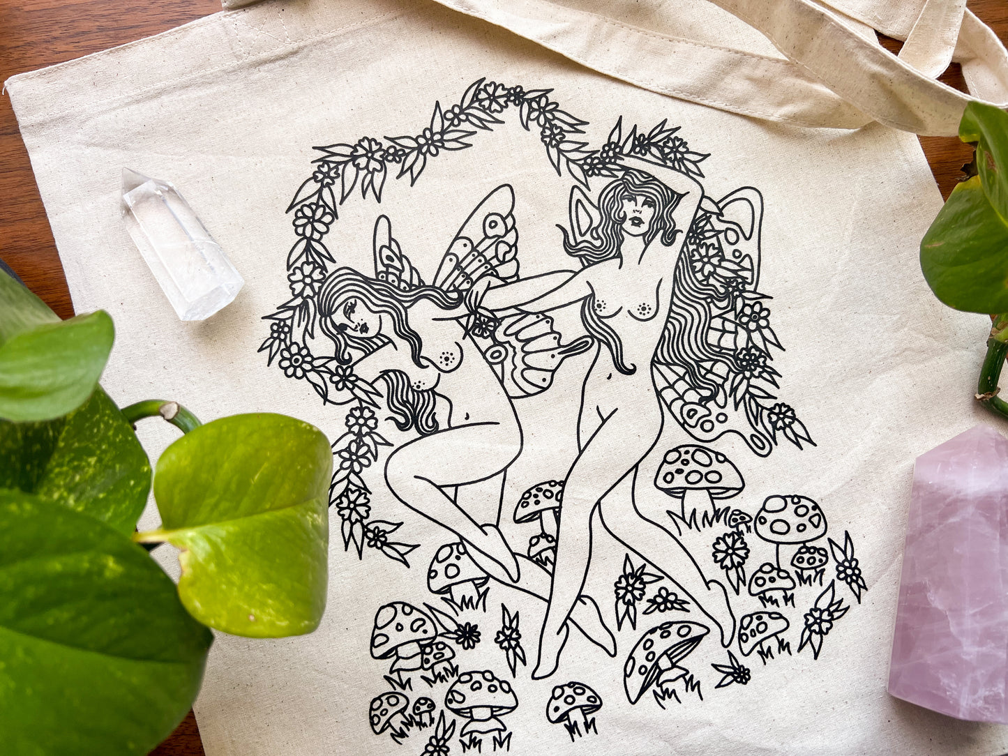 fairy ring tote bag
