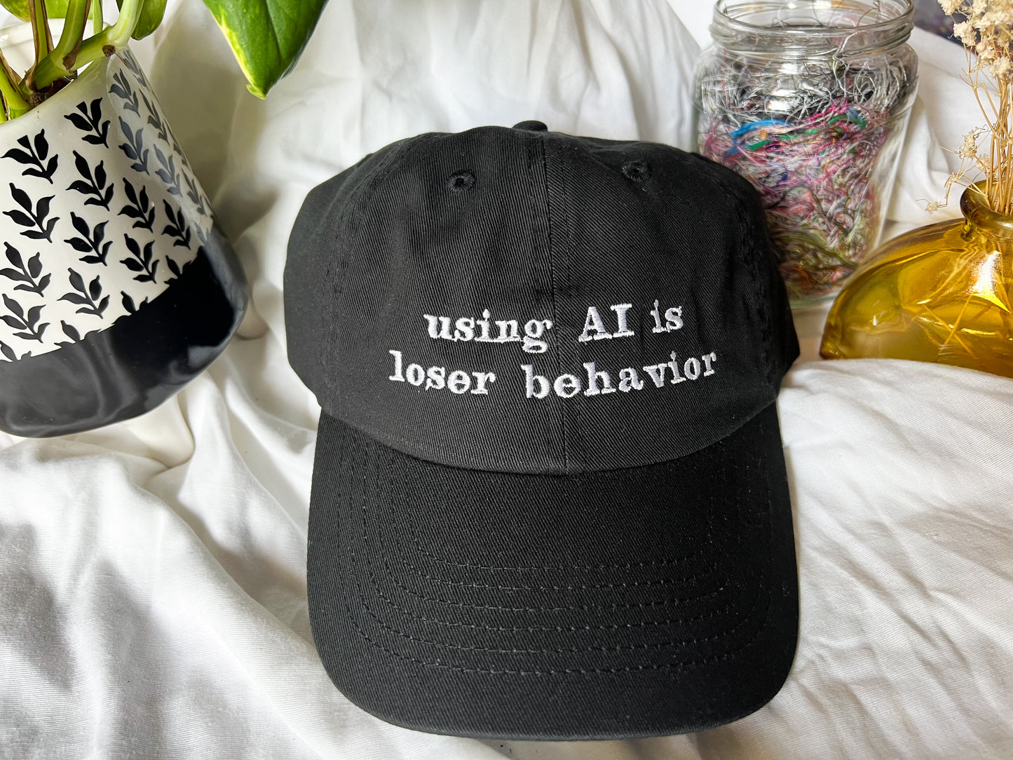 using AI is loser behavior cap (PREORDER)