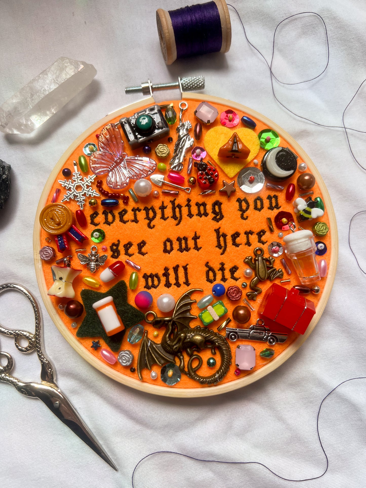 END OF AUGUST noah kahan charm embroidery