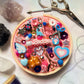 trans flag mini charm embroidery