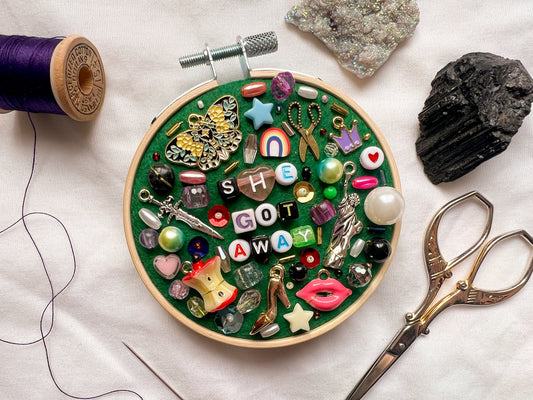 THE SUBWAY chappell roan charm embroidery  *mini* (she got away)