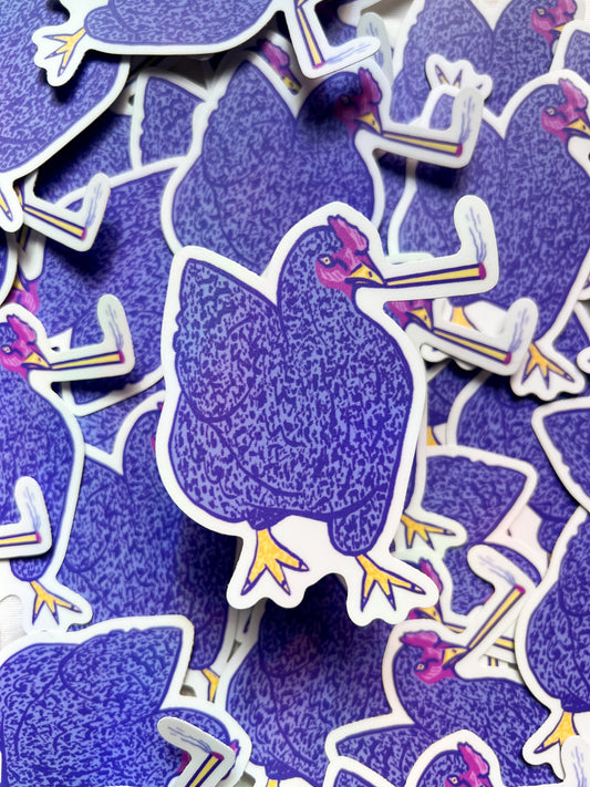 smoking chicken sticker