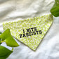 i bite fascists pet bandana green