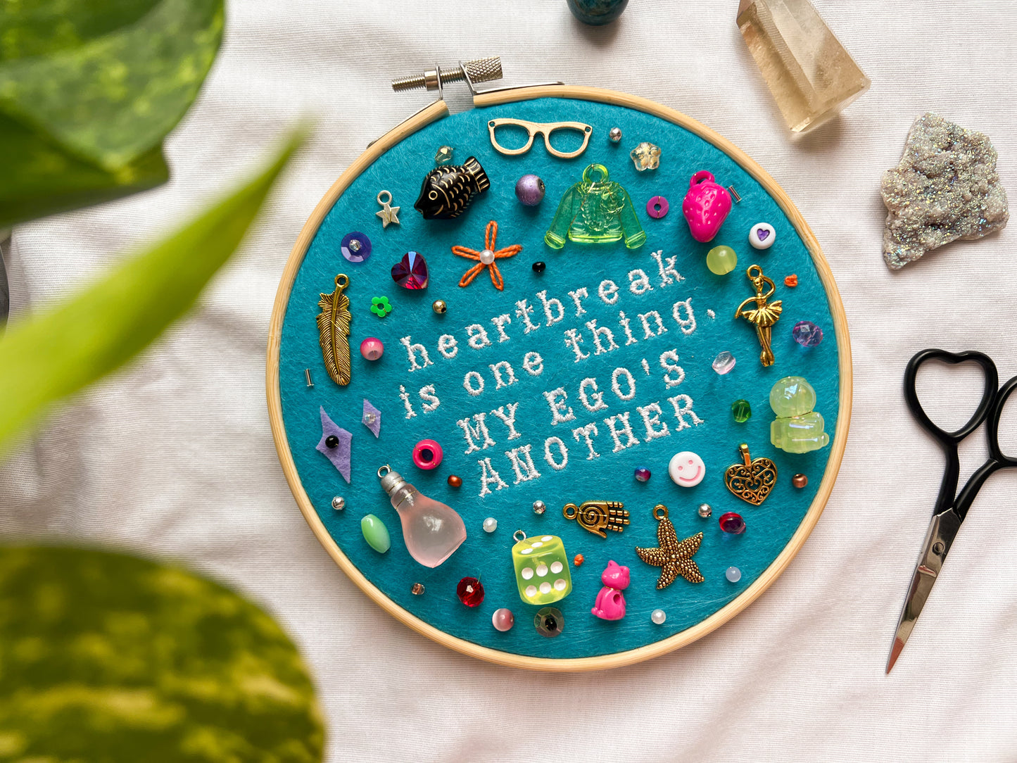 PLEASE PLEASE PLEASE sabrina charm embroidery hoop