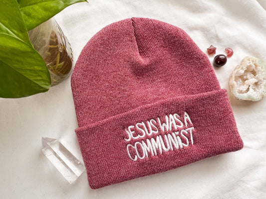 jesus was a communist beanie