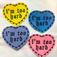 i'm too hard hayley williams MYSTERY COLOR iron-on patch