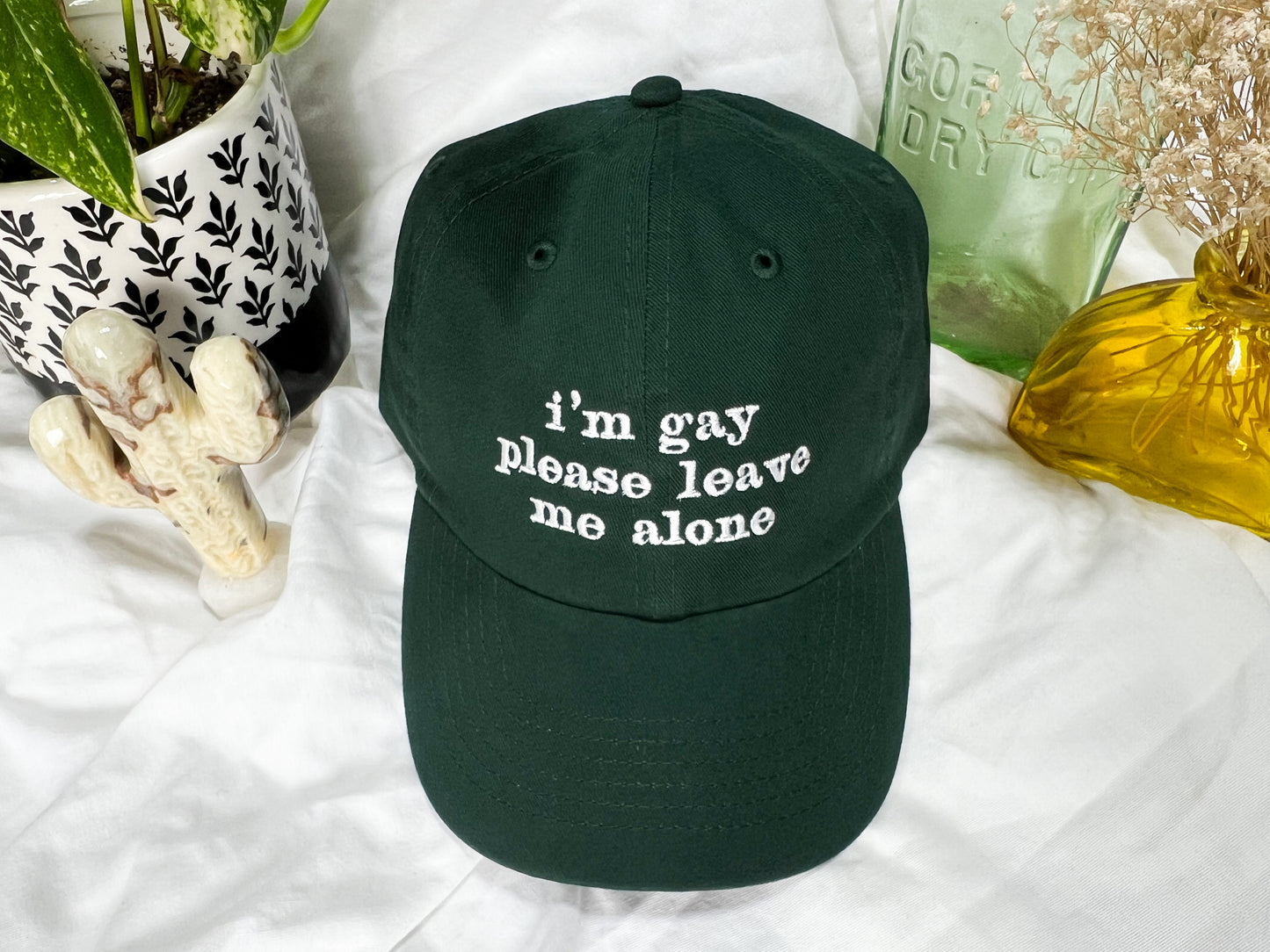 i'm gay please leave me alone cap (PREORDER)