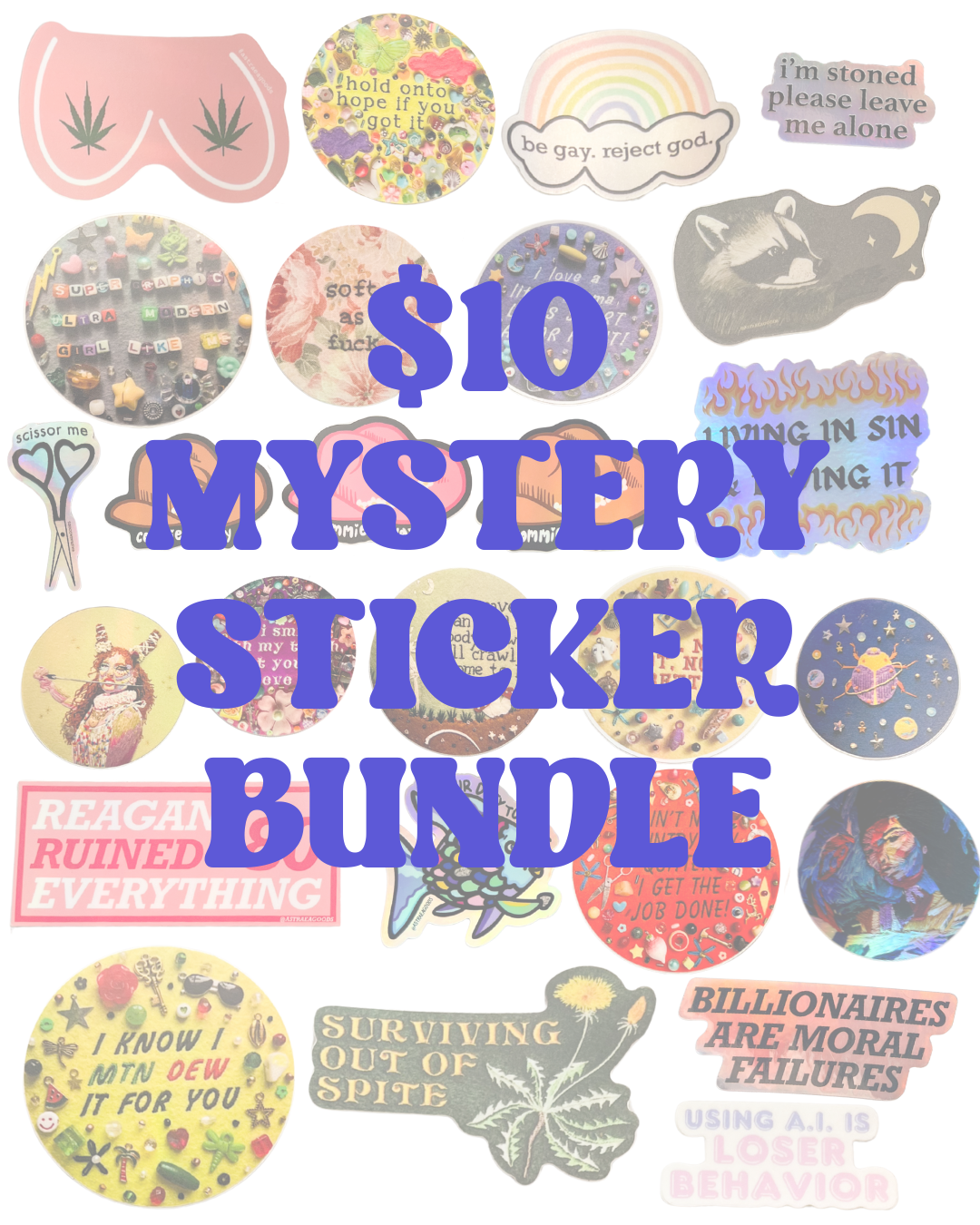 mystery sticker bundle