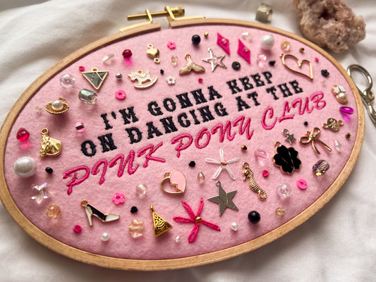 PINK PONY CLUB chappell roan embroidery