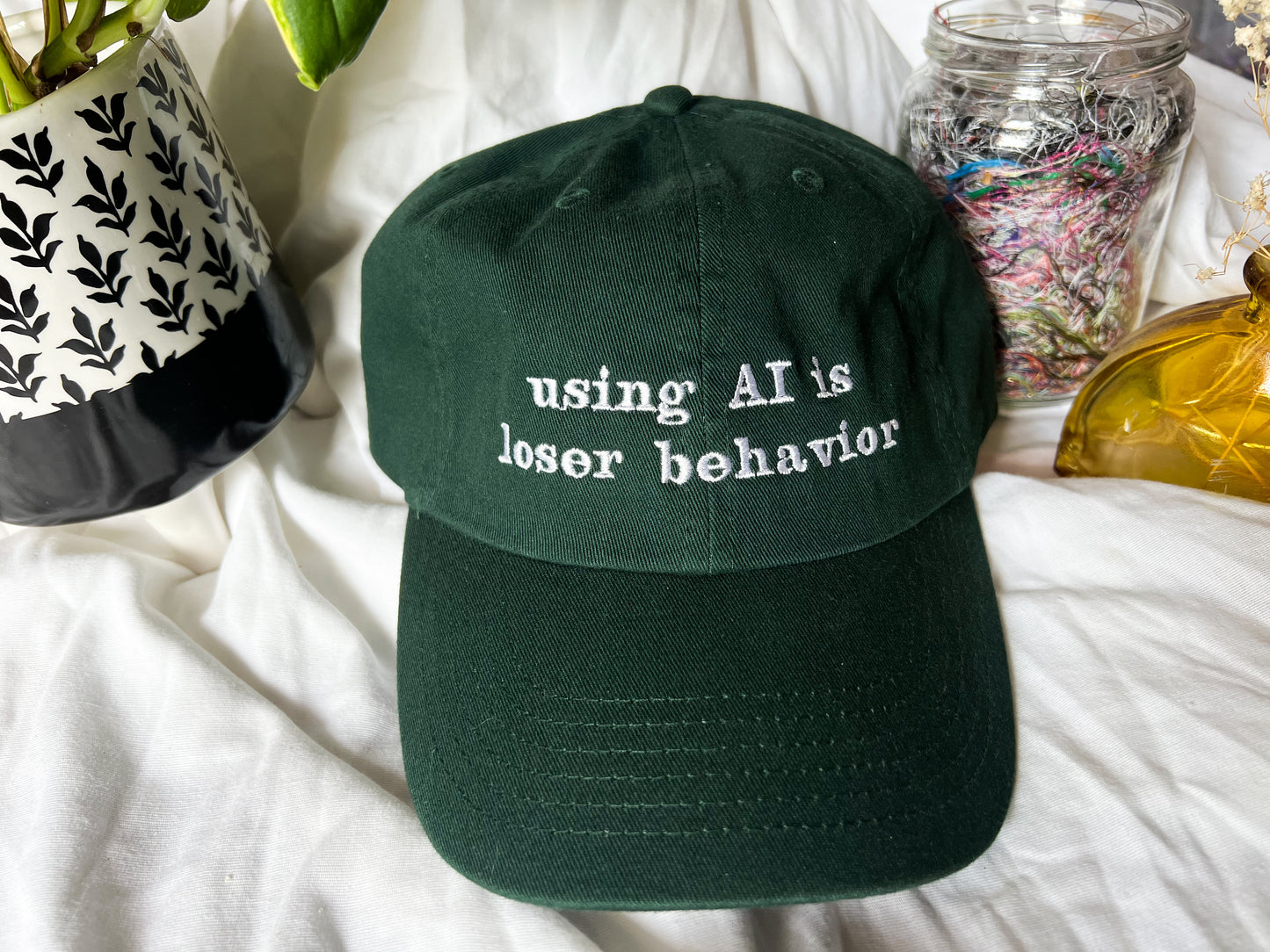 using AI is loser behavior cap (PREORDER)