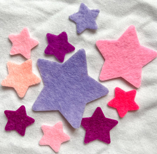 MINI STARS iron-on patch bundle