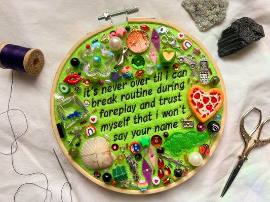 THE SUBWAY chappell roan charm embroidery (break routine during foreplay)