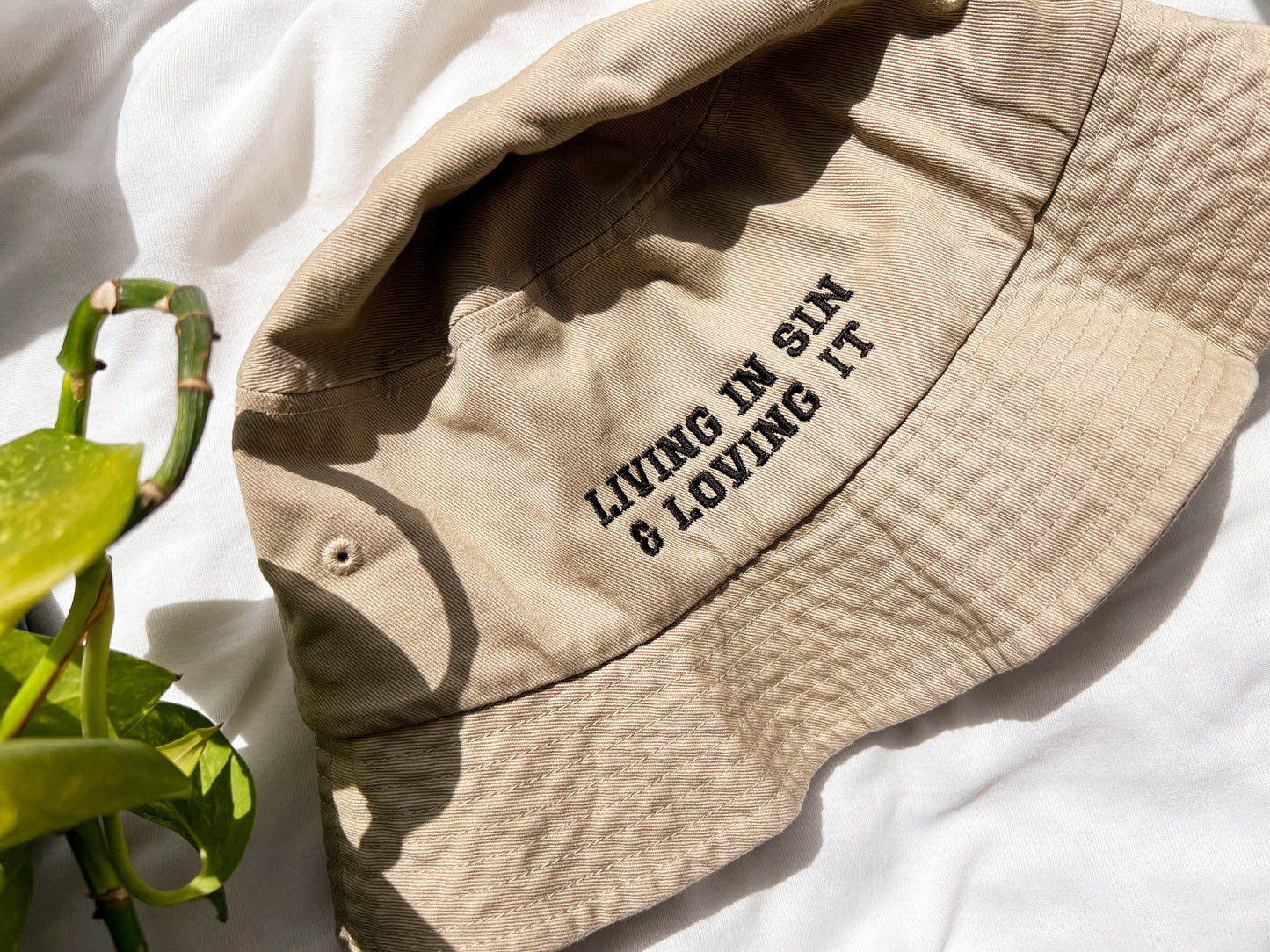 living in sin bucket hats (PREORDER)