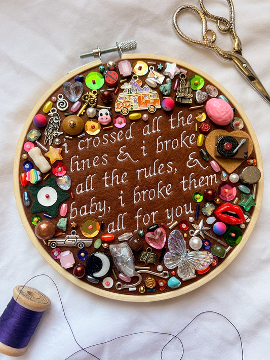THE STORY brandi carlile charm embroidery