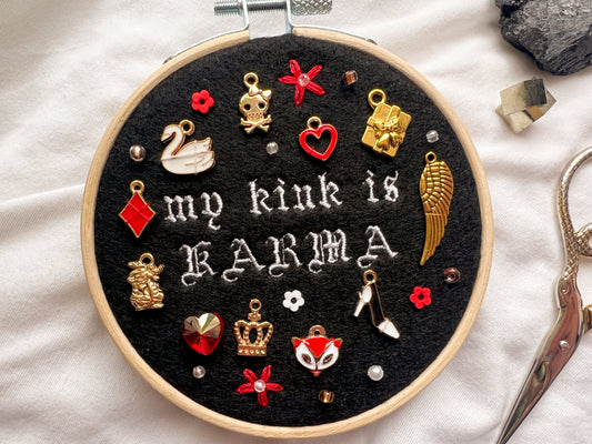 MY KINK IS KARMA chappell roan embroidery